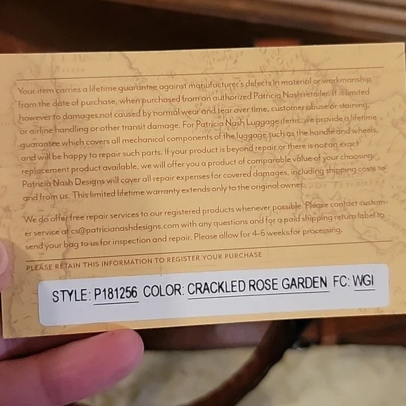 Patricia Nash | Crackled Rose Garden Purse - Picture 16 of 16